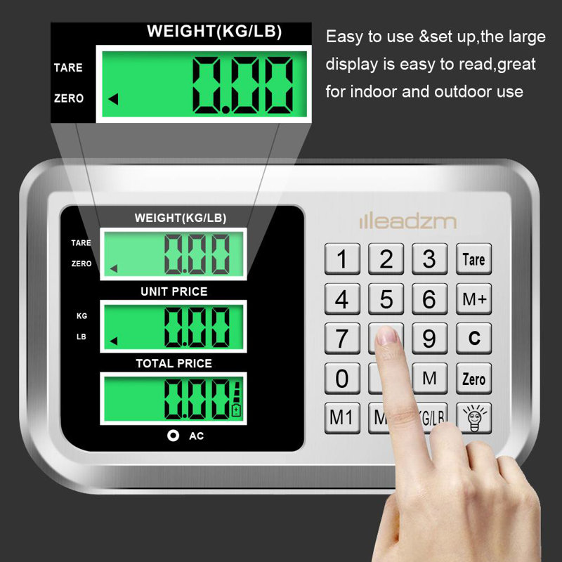 Platform Scales Industrial Scales Weighing Floor Scales Folding LED 60-300 kg