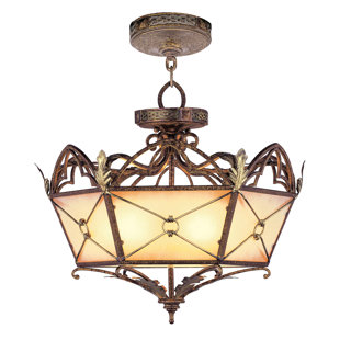 Bradner Convertible Pendant in Palacial Bronze with Gilded Accents by