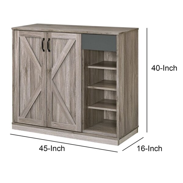 4 Pair Shoe Storage Cabinet Birch Lane