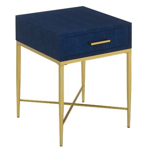 Hesson Cross Legs End Table With Storage By Everly Quinn