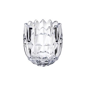 Triangle Top Crystal Vase