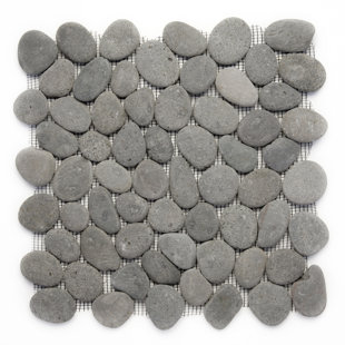 Daltile Solistone Mosaic Tile You Ll Love Wayfair Decorative Random Sized Natural Stone Pebble Tile In River Gray
