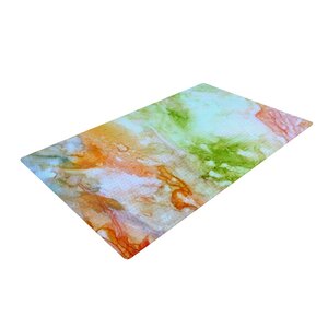 Rosie Brown November Rain Green/Orange Area Rug