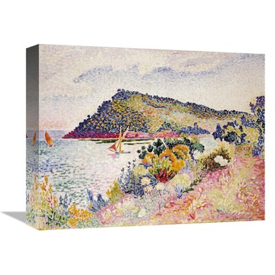 'The Black Cape Pramousquier Bay' Graphic Art Print on Canvas East Urban Home Size: 17