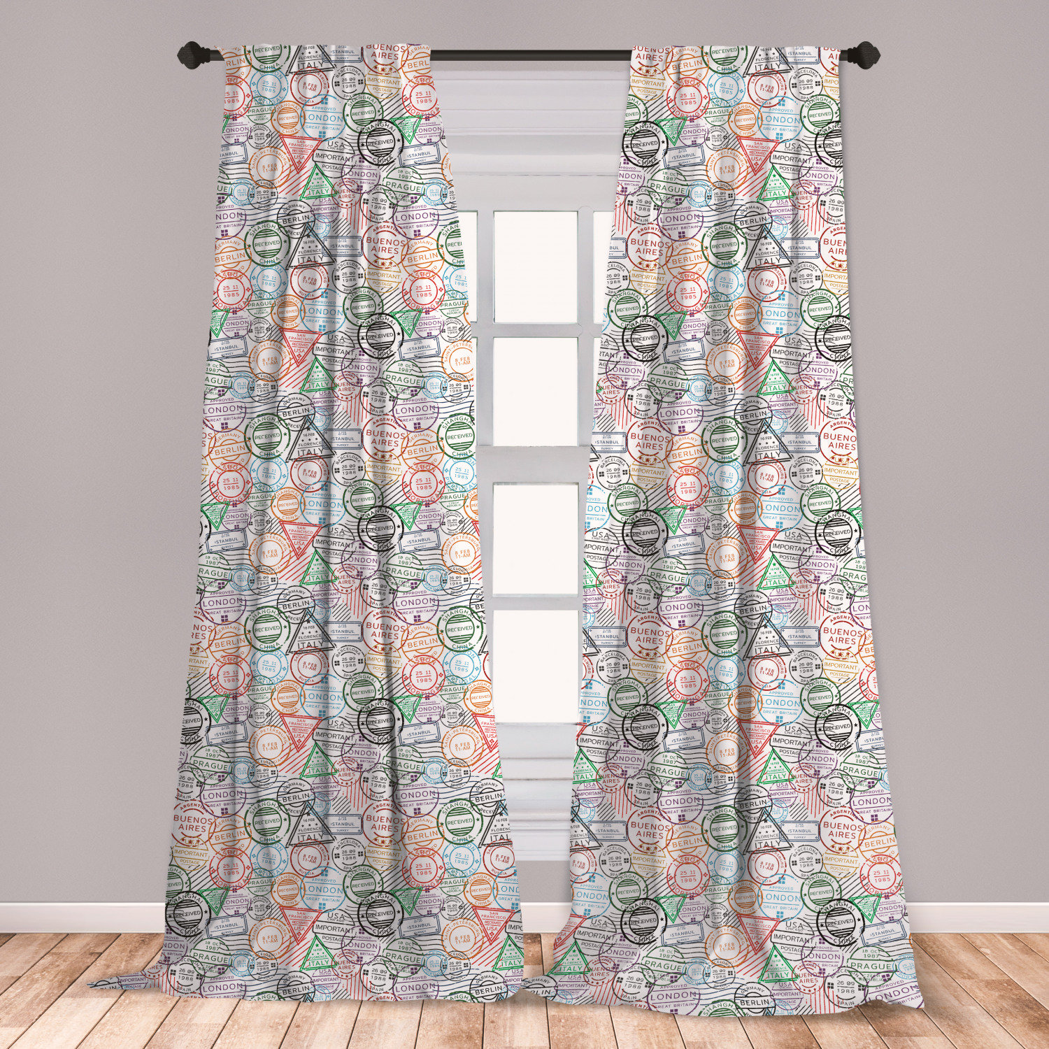 retro curtains