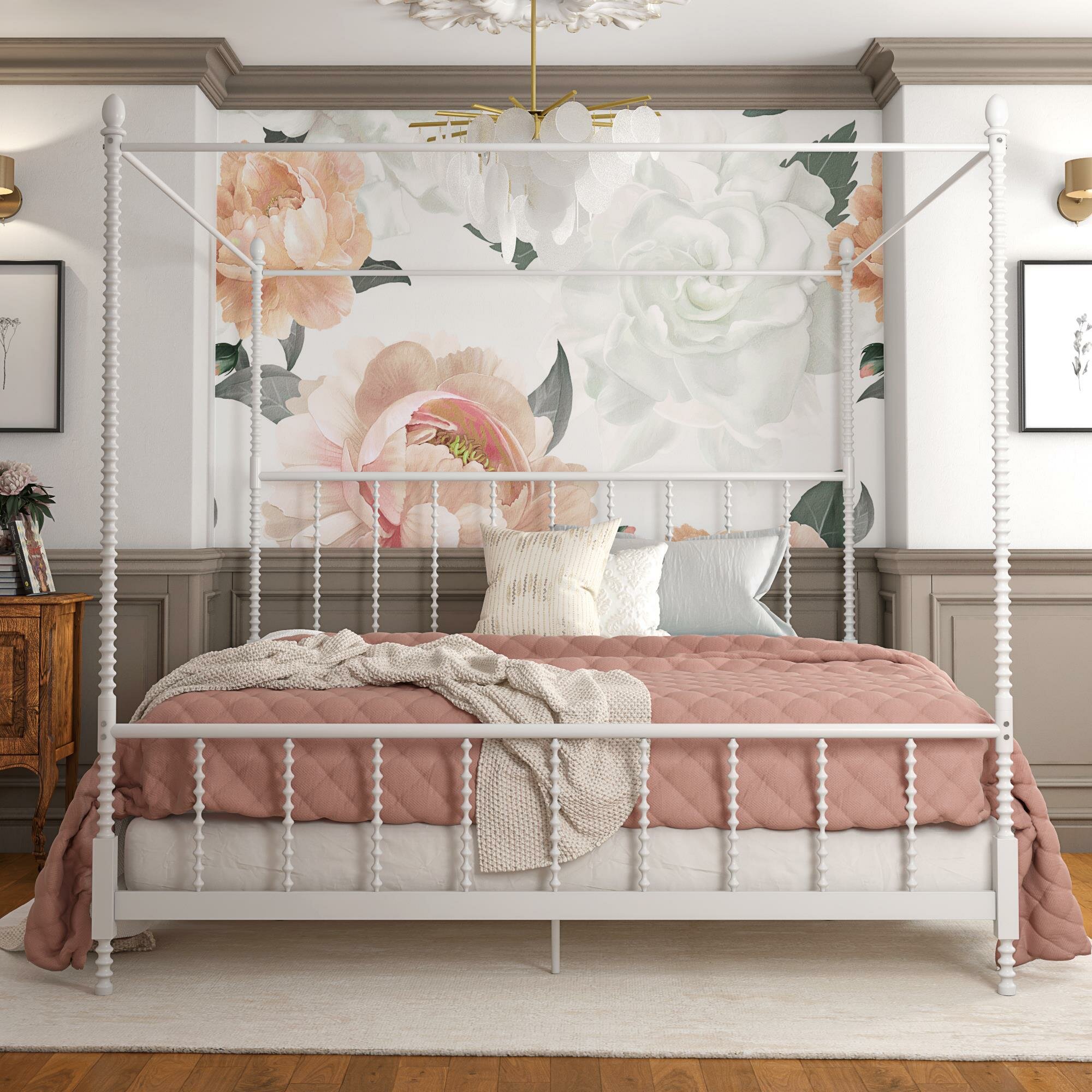 Karlee Metal Canopy Bed