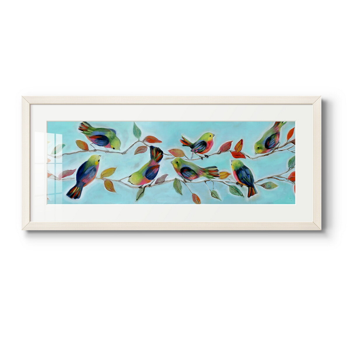 Red Barrel Studio® Bitty Birds Hangout - Picture Frame Print | Wayfair