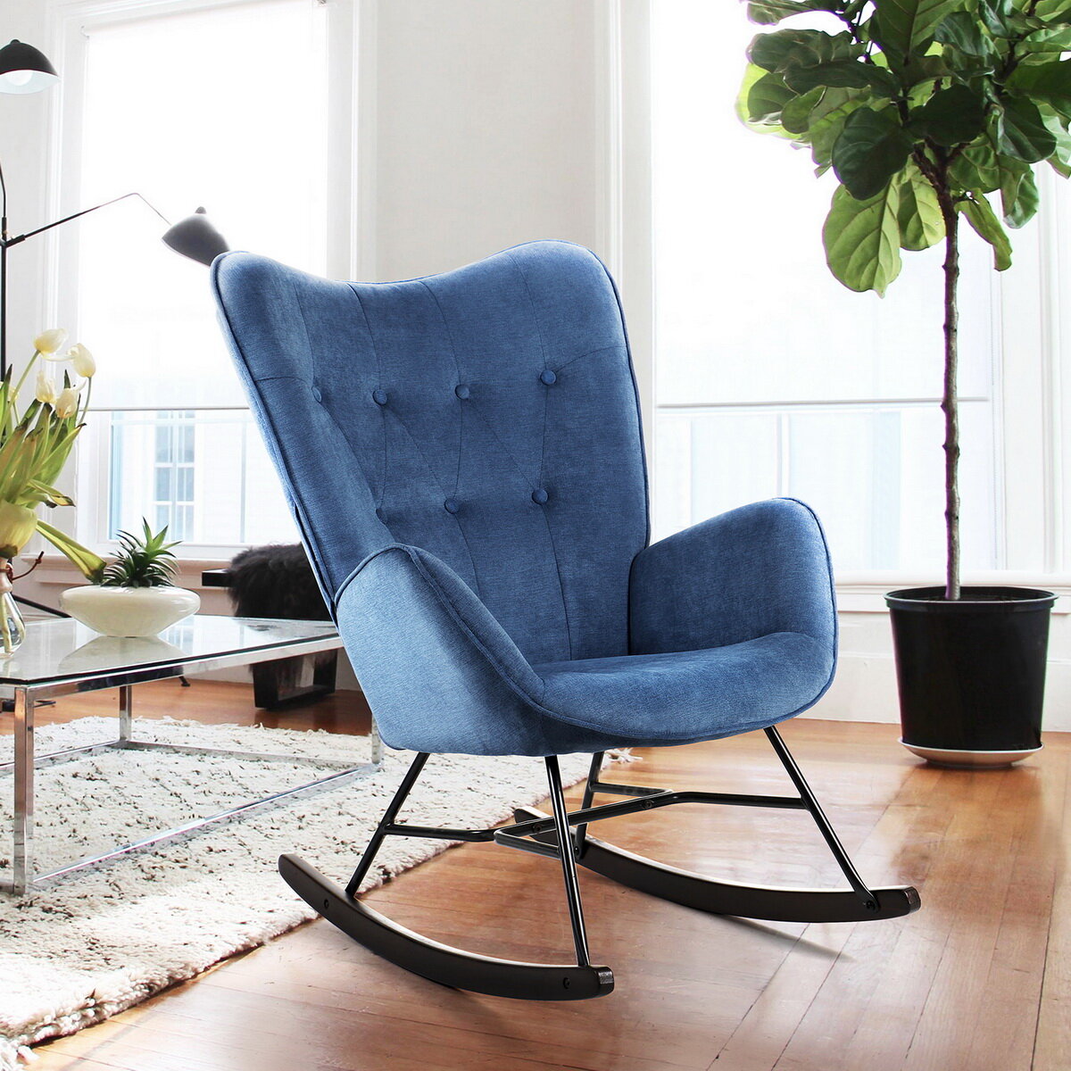 Blue Modern Rocking Chairs Youll Love In 2021 Wayfair