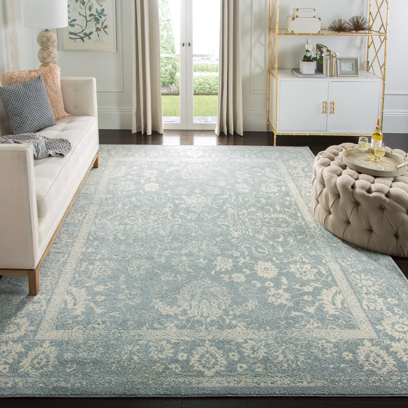 Brookes Blue Gray Off White Ivory Area Rug Reviews Joss Main