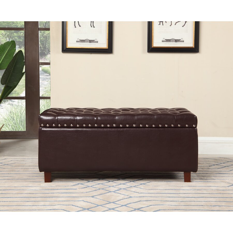Carney 38" Tufted Rectangle with Storage Ottoman