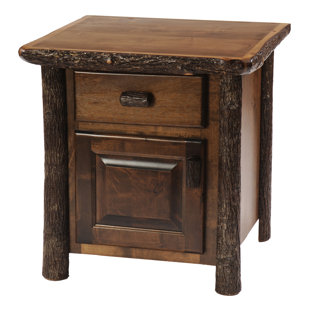 Go to store & view more images Hickory 1 Drawer Nightstand by Fireside Lodge