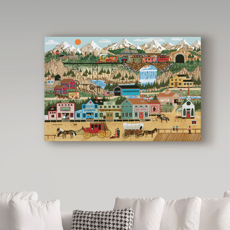 Trademark Art Lehi Valley Acrylic Painting Print On Wrapped