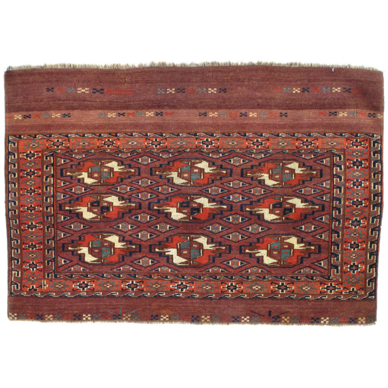 Pasargad Ny Russian Tekken Hand Knotted Wool Rust Area Rug Wayfair