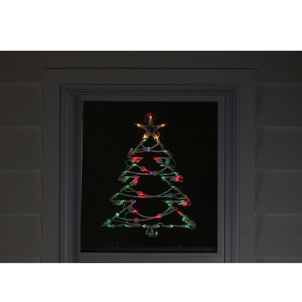 The Holiday Aisle 18 Tree Christmas Window Silhouette Decoration