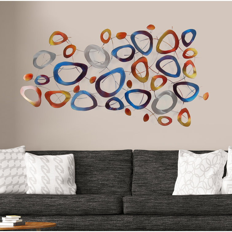 Ebern Designs Rings Composition Metal Painting Wall Décor Wayfair.co.uk