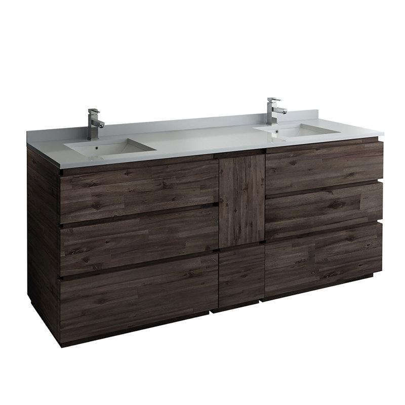Fresca Formosa Floor Standing 82 Double Bathroom Vanity Base Only