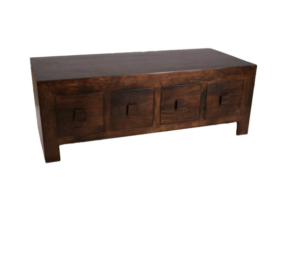8 Drawer Coffee Table / Empire Coffee Table 8 Drawers Surindo Furniture / This item, beautiful rippled edge 8 drawer coffee table , is part of the auction: