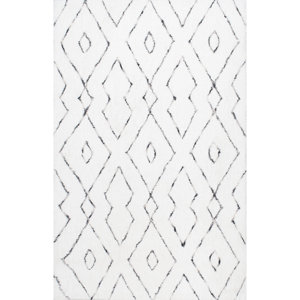 Peraza Hand-Tufted White Area Rug