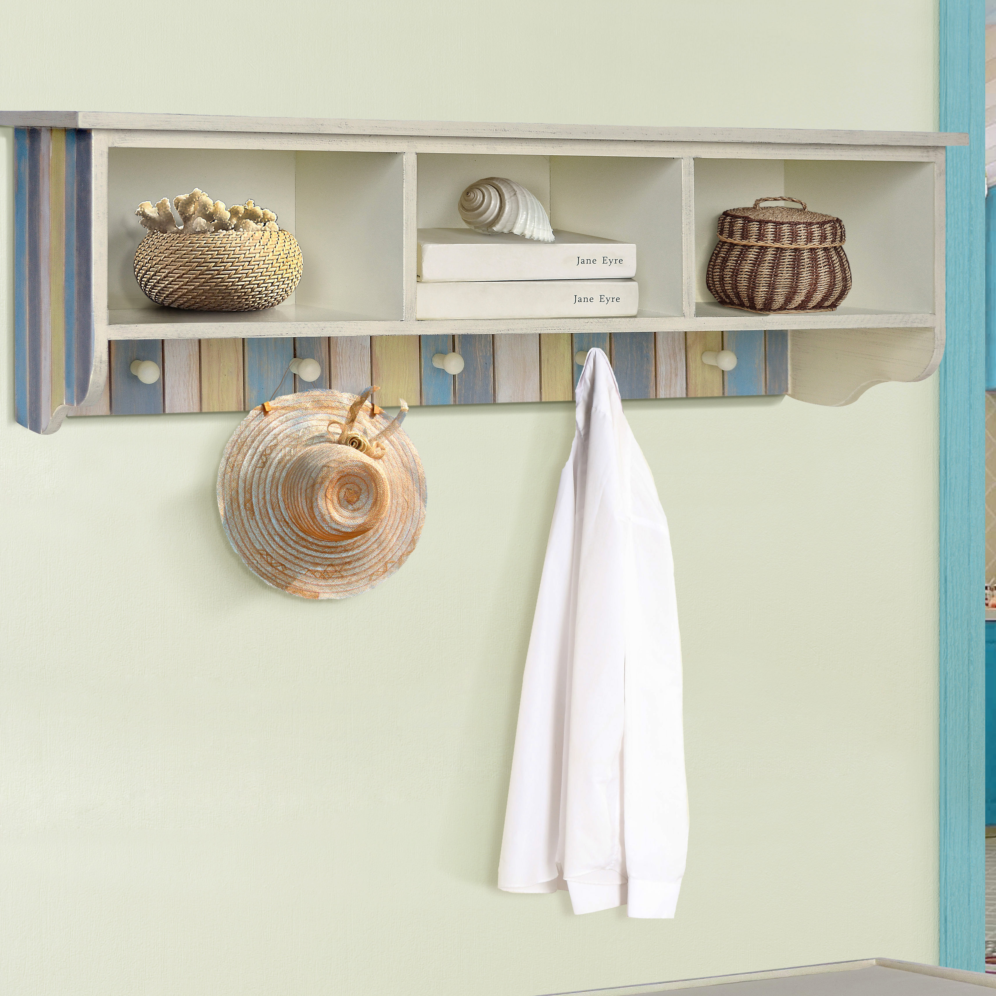 wall hanging coat rack organizer