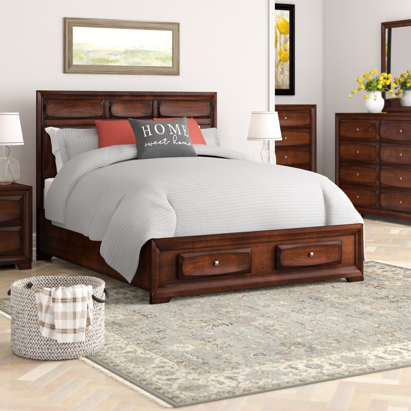 Winston Porter Beagan Solid Wood Platform 6 Piece Bedroom Set Reviews Wayfair Ca