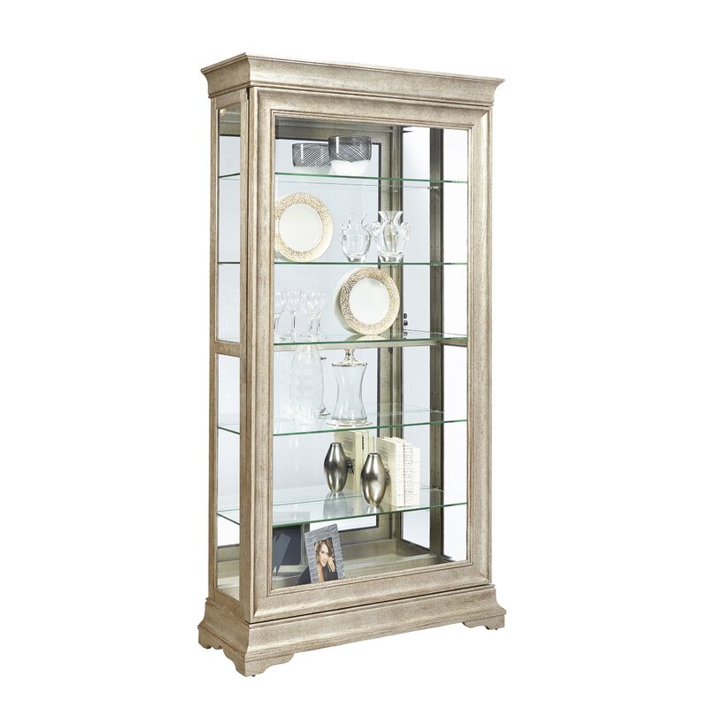 One Allium Way Port Pirie Lyon Lighted Curio Cabinet Reviews