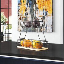 Home Decor Golden/Oval Bowl Hanging Fruit Basket for Kitchen Countertop Decorative Fruit Bowls