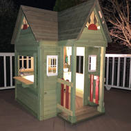 backyard discovery victorian inn cedar playhouse