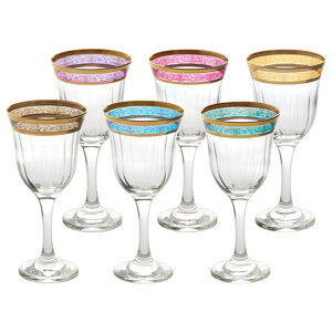 Melania Glass 9 Oz. Red Wine Glass (Set of 6)