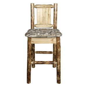 Loon Peak Tustin Laser Engraved Moose Design 30 Bar Stool Loon Peak Tustin Laser Engraved Moose Design 30 Bar Stool