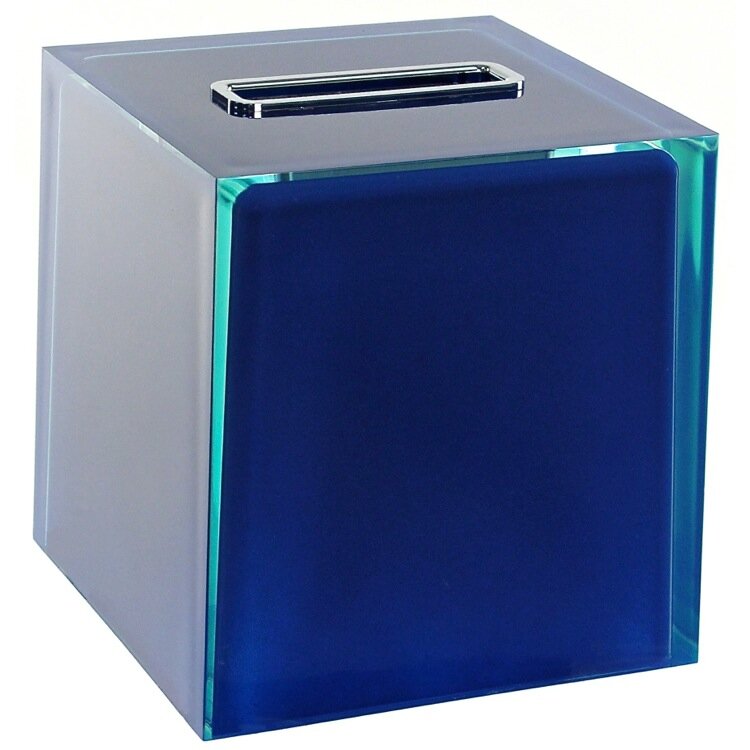 blue tissue box