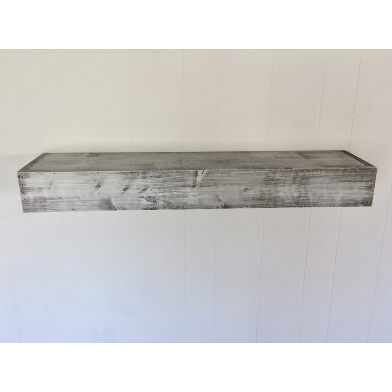 Floating Shelf In Shabby White Solid Wood Handmade Rustic Style Floating Shelf In Shabby White Solid Wood Handmade Rustic Style