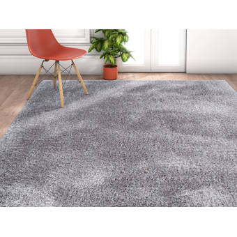 Wrought Studio Headland Handmade Shag Silver Rug Reviews Wayfair