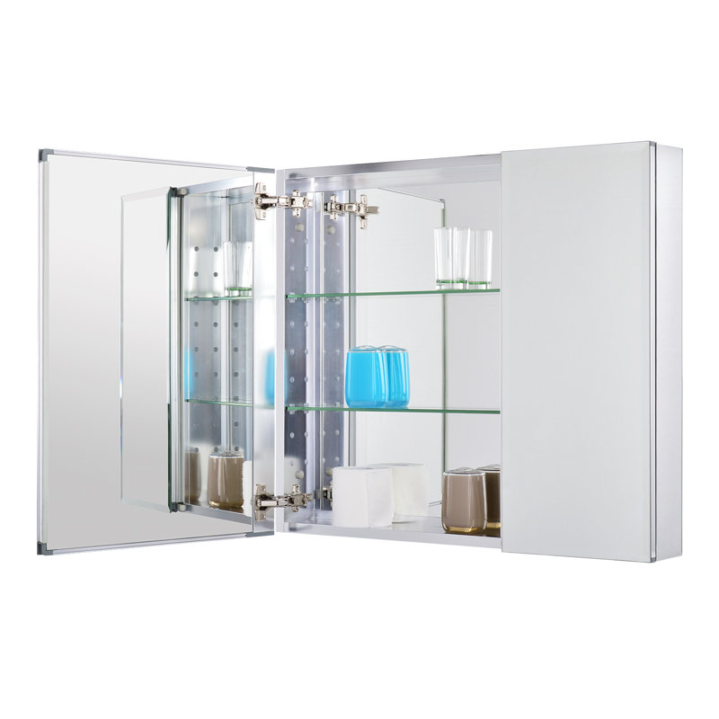 Utopiaalley Surface Mount Framed 2 Door Medicine Cabinet With 5