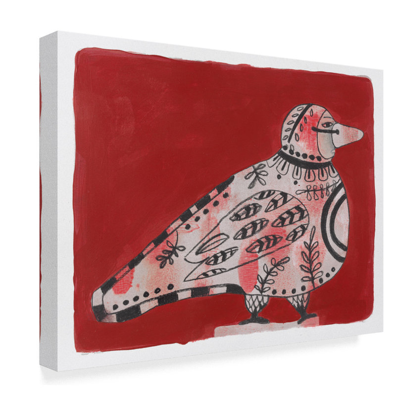 Winston Porter Mardi Gras Bird Acrylic Painting Print On Wrapped