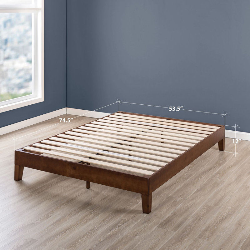 Red Barrel Studio Harney Solid Wood Low Profile Platform Bed Frame