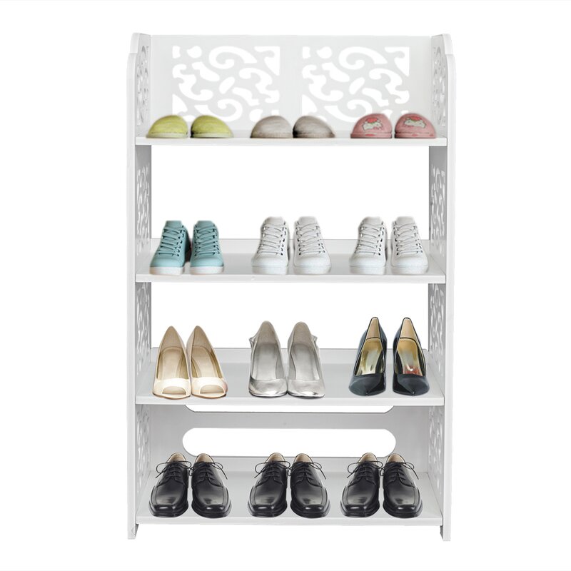 Wrought Studio Chesmore 12 Pair Shoe Rack Reviews Wayfair