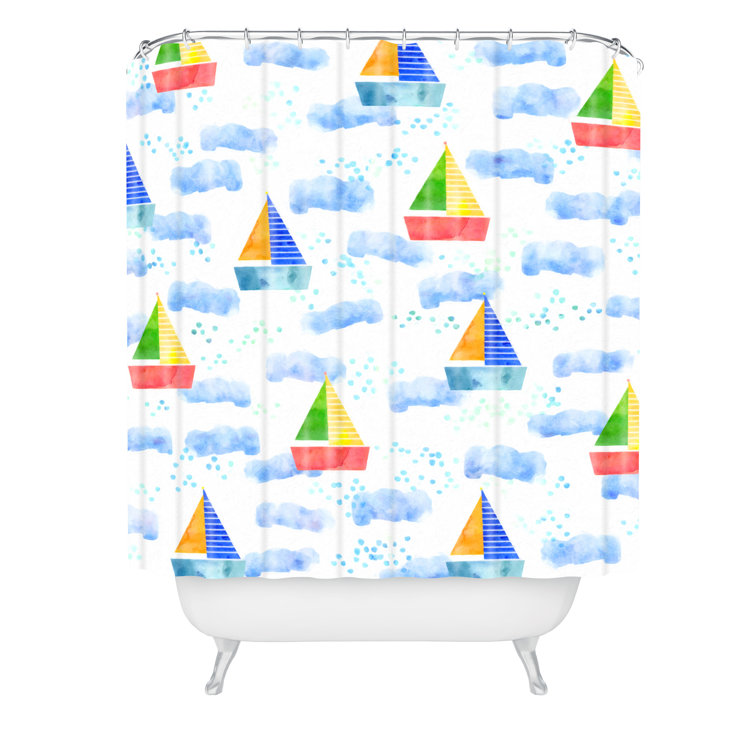 East Urban Home Hello Sayang Ahoy Hoy Single Shower Curtain Wayfair