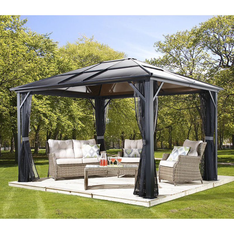 Sojag Meridien 14 Ft W X 10 Ft D Aluminum Patio Gazebo Reviews