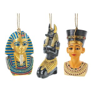 Icons of Ancient Egypt Holiday Ornament (Set of 3)