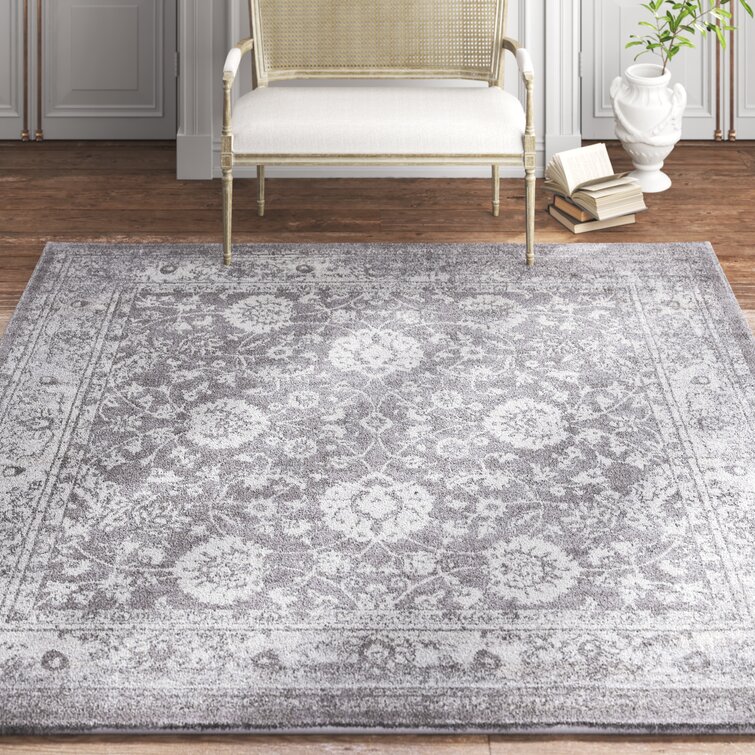 Kelly Clarkson Home Square Alexander Oriental Medium Gray/Ivory/Taupe/ Charcoal Area Rug & Reviews | Wayfair