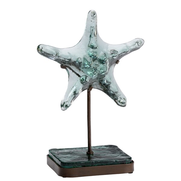 Starfish 7.75"Dia Iron Figure Tabletop Decor Paperweight Figurine Rust Sea Life 