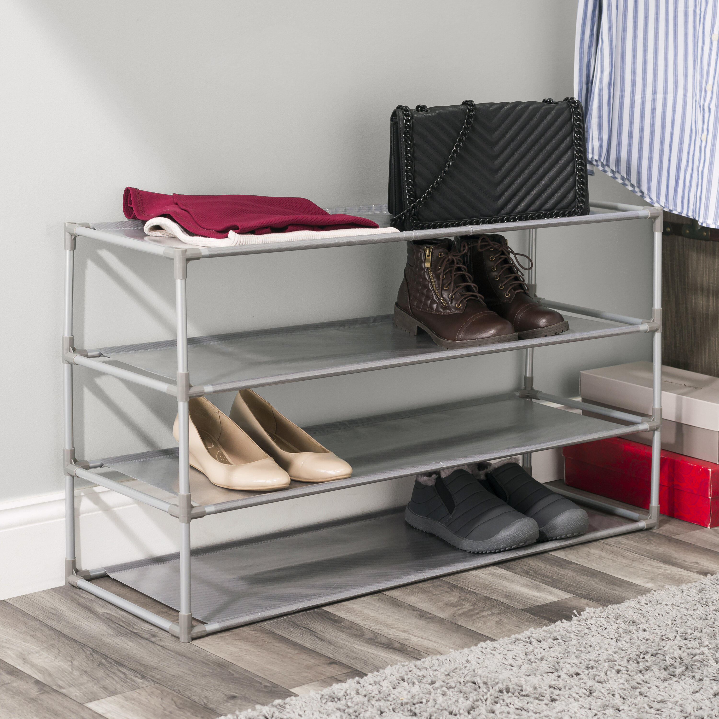 Rebrilliant 20 Pair Stackable Shoe Rack Wayfair