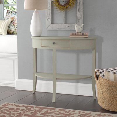 Lark Manor Joanna 33.9" Solid Wood Console Table  Color: French Gray