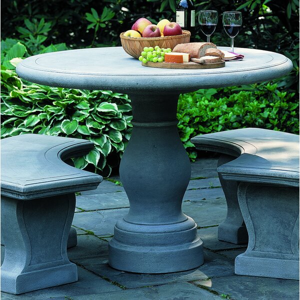 concrete bistro table outdoor