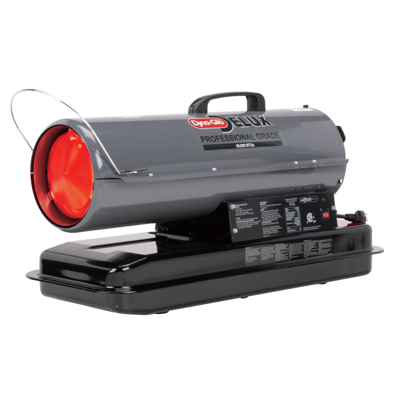 Dyna Glo 50 000 Btu Kerosene Forced Air Utility Heater With Run Time Fuel Gauge Reviews Wayfair