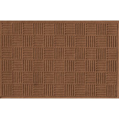 Tucker Murphy Pet Beaupre Parquet Door Mat Color Dark Brown Mat