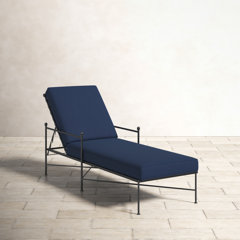 meadowcraft dogwood wrought iron chaise lounge