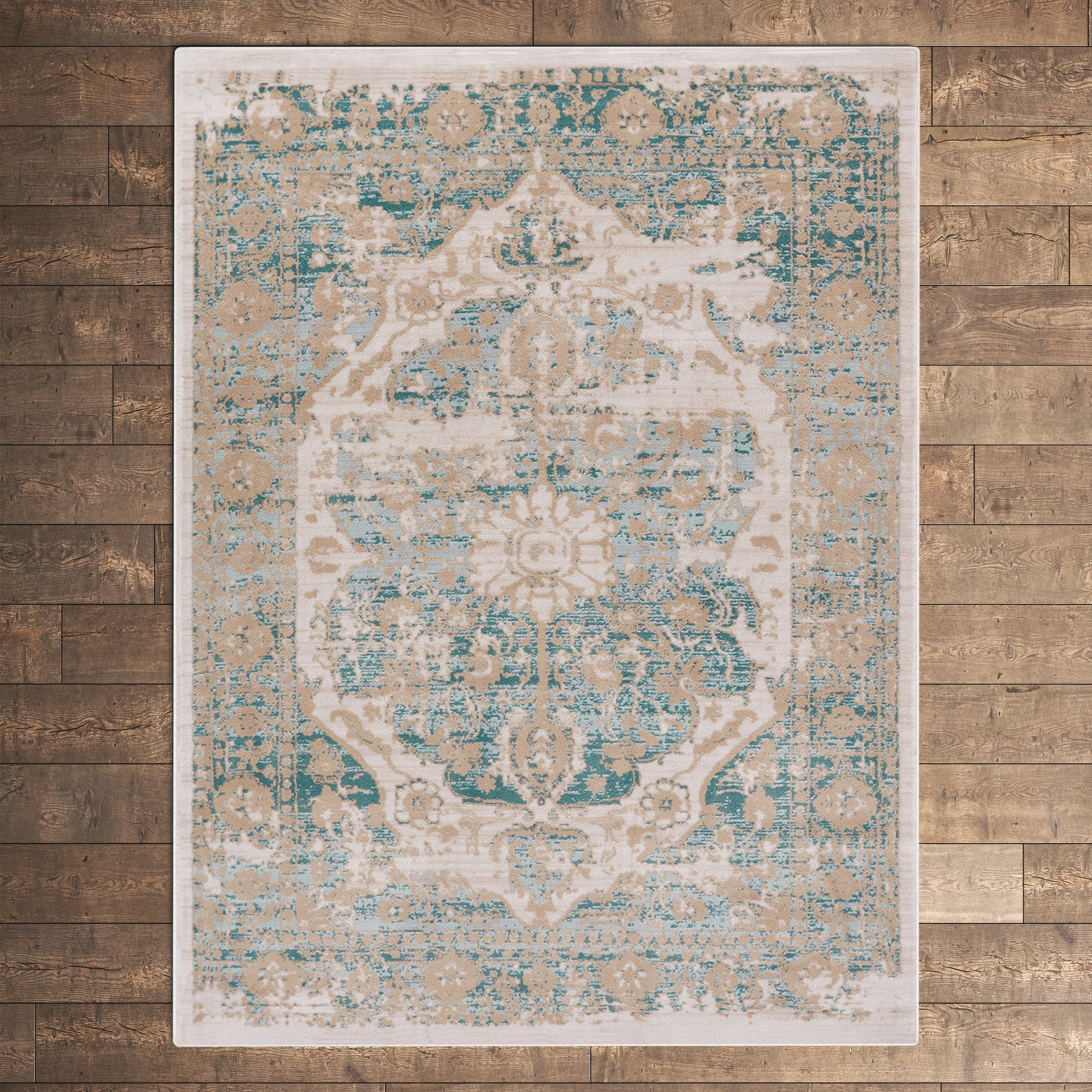 Kelly Clarkson Home Decrescendo Oriental Blue/Beige Area Rug & Reviews