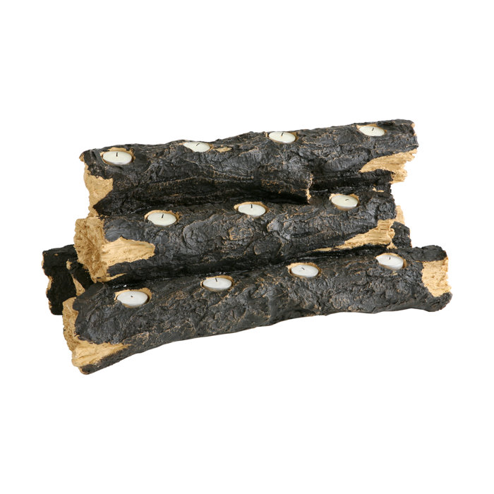 Wildon Home Tealight Fireplace Decorative Logs Reviews Wayfair Ca