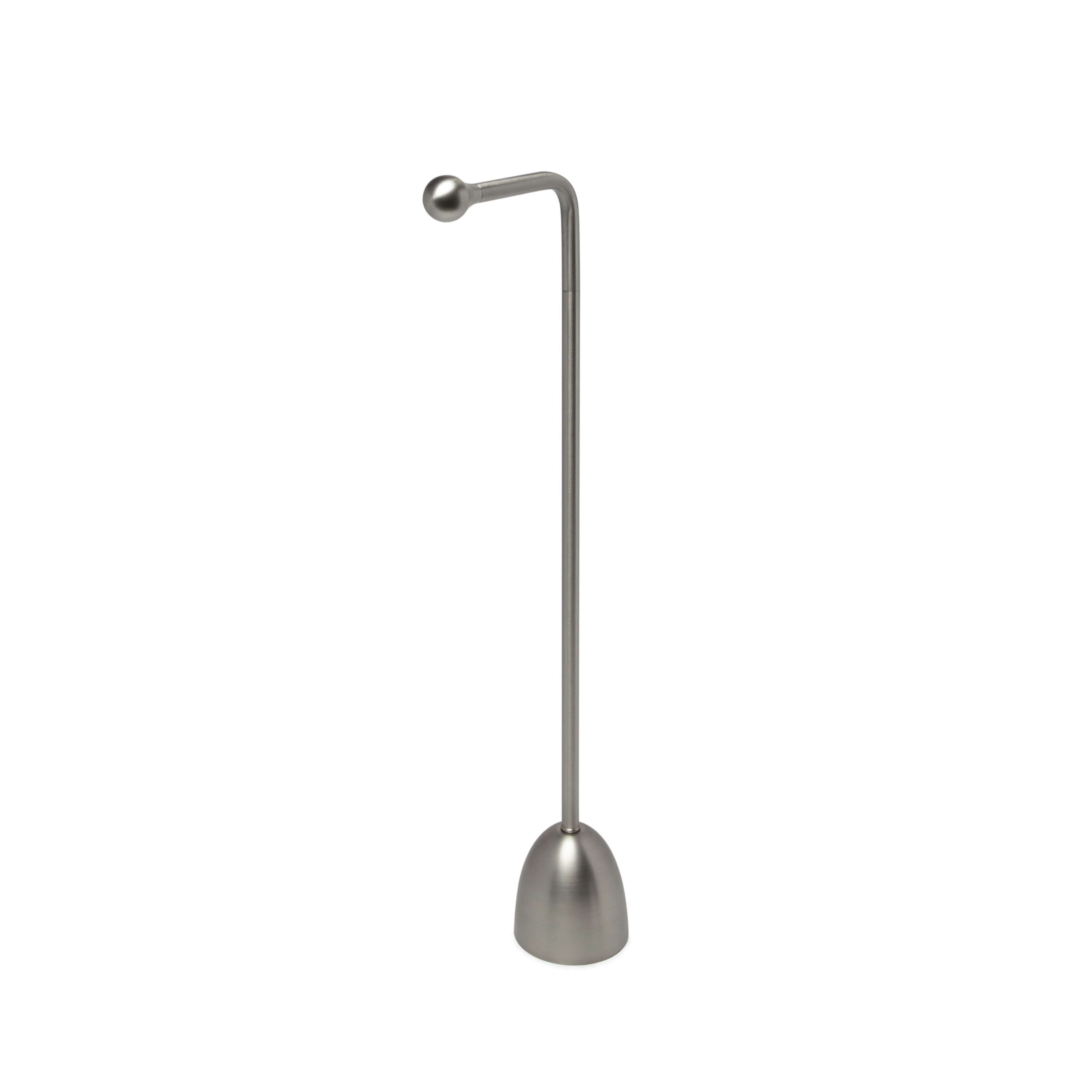Umbra Teardrop Free Standing Toilet Paper Holder Stand and Holder with Storage for up to 5 TP Rolls Brushed Nickel